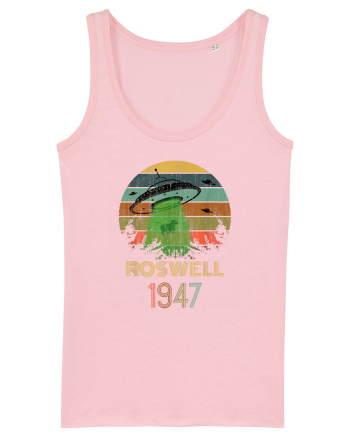 Alien UFO Abduction Roswell 1947 Cotton Pink