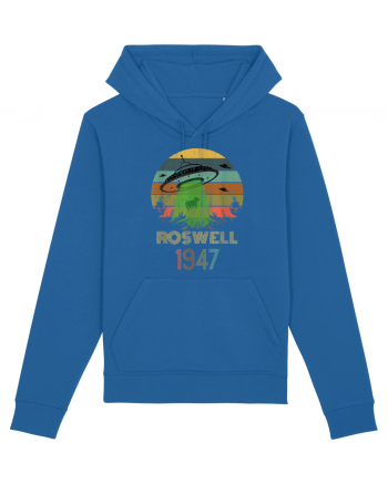 Alien UFO Abduction Roswell 1947 Royal Blue