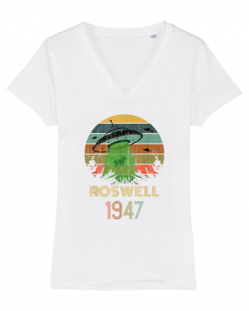 Alien UFO Abduction Roswell 1947 White