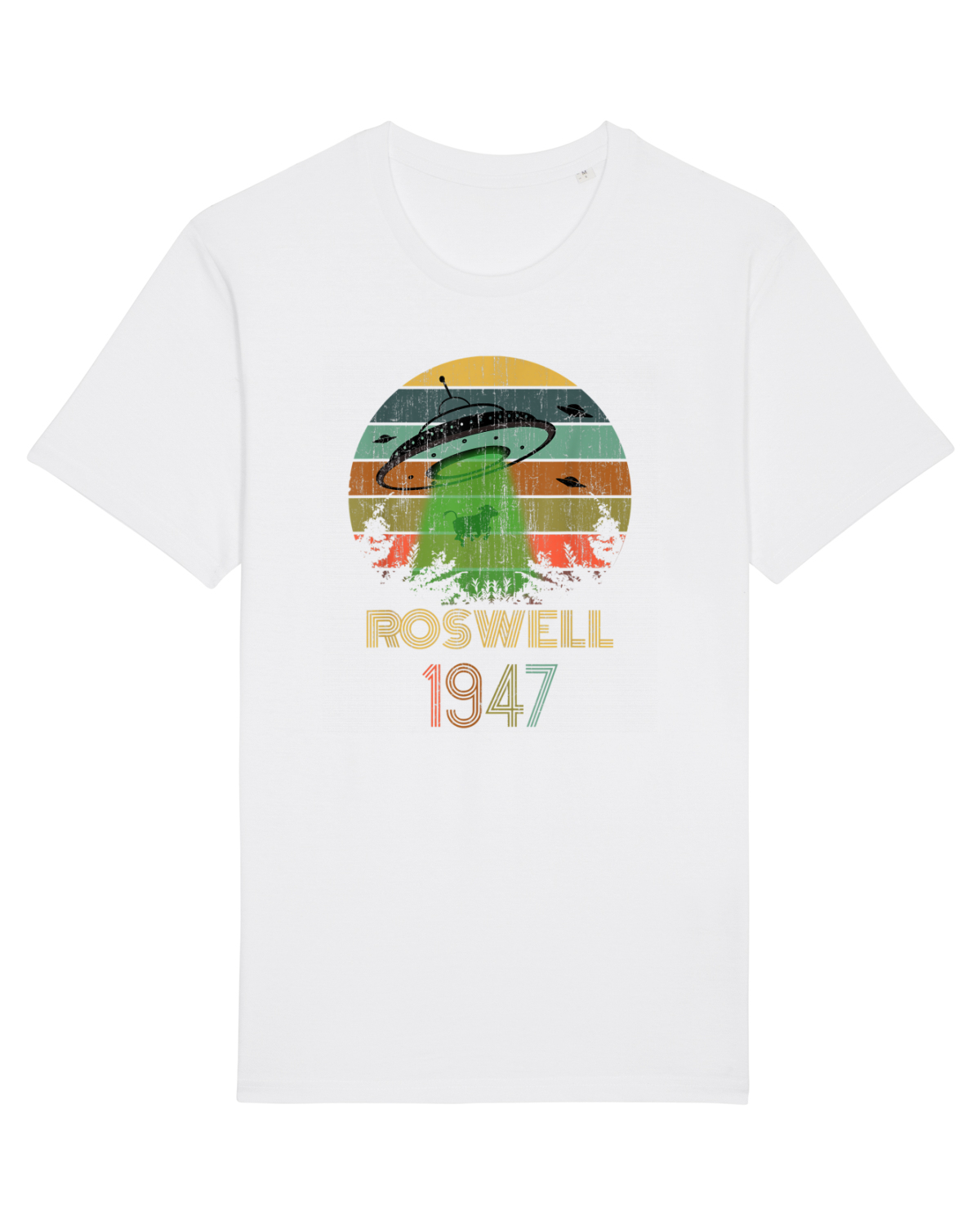 Tricou mânecă scurtă Unisex Rocker White