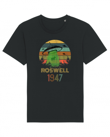 Alien UFO Abduction Roswell 1947 Black