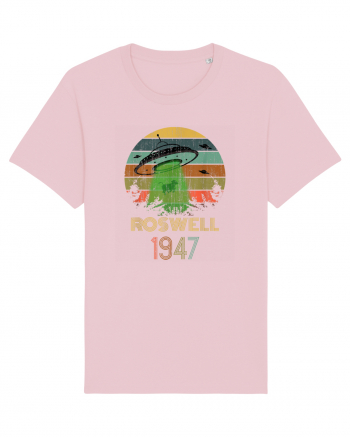 Alien UFO Abduction Roswell 1947 Cotton Pink