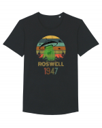 Alien UFO Abduction Roswell 1947 Tricou mânecă scurtă guler larg Bărbat Skater