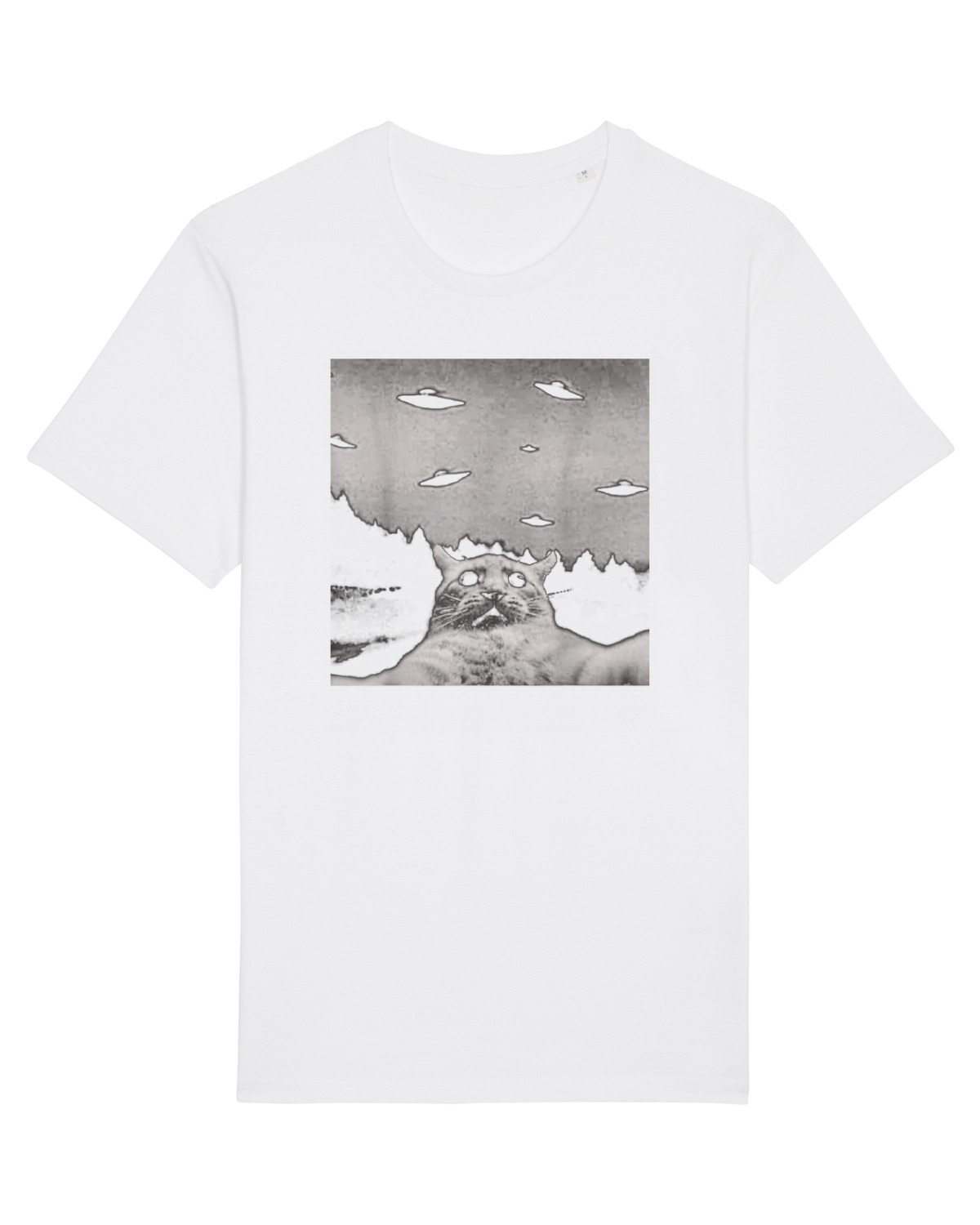 Tricou mânecă scurtă Unisex Rocker White