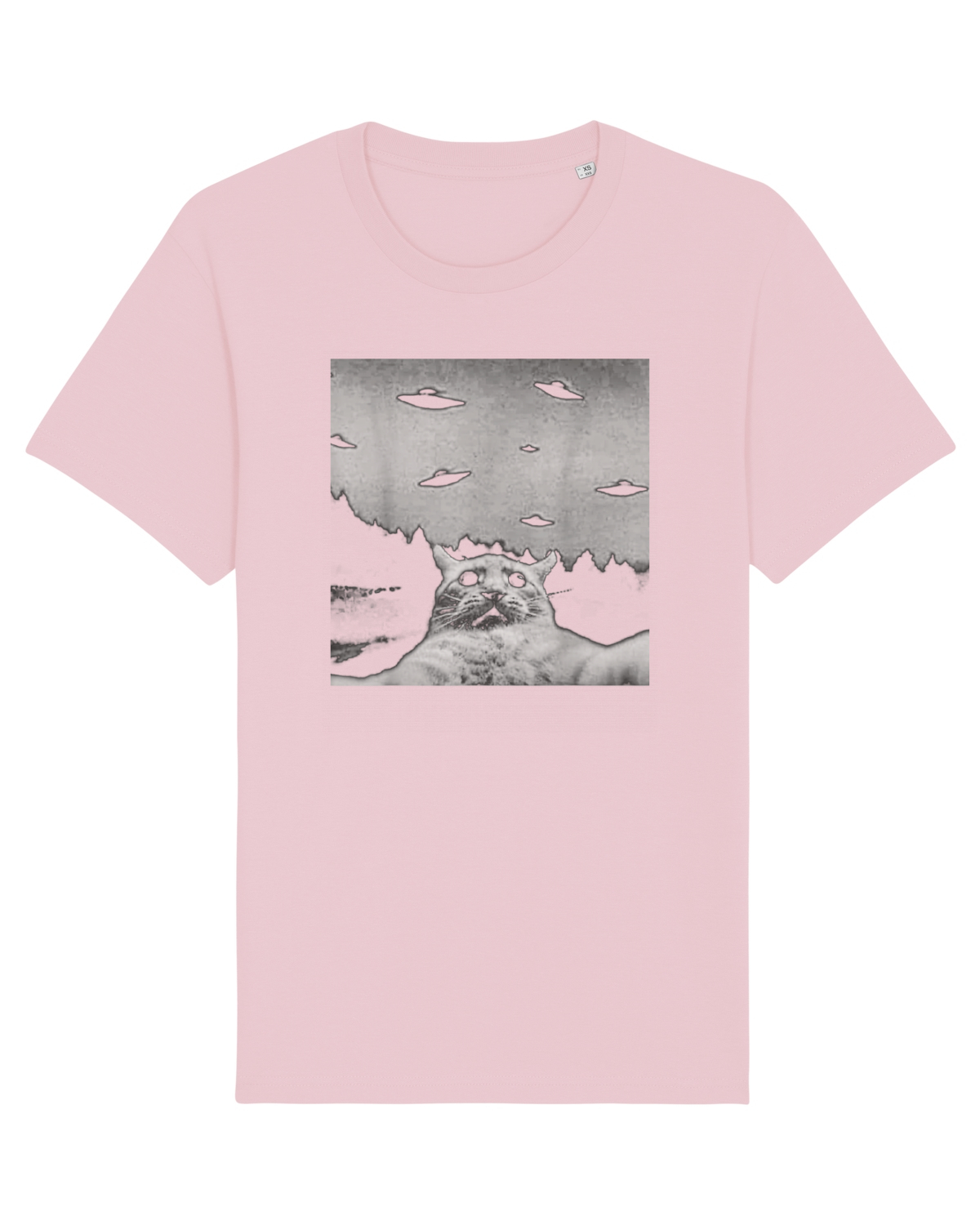 Tricou mânecă scurtă Unisex Rocker Cotton Pink
