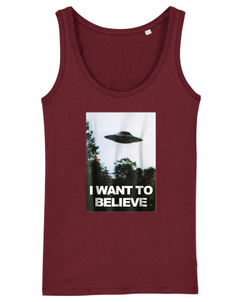 I Want to Believe Burgundy