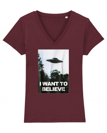 I Want to Believe Burgundy