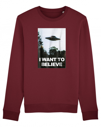 I Want to Believe Burgundy