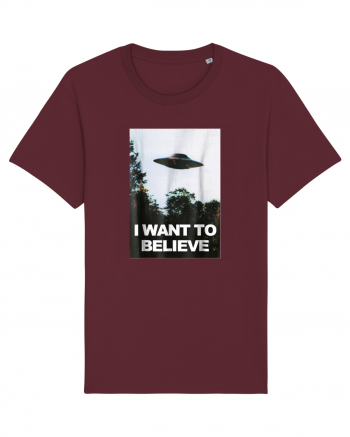 I Want to Believe Burgundy