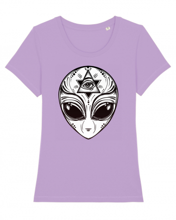 Alien with All Seeing Eye Illuminati Lavender Dawn
