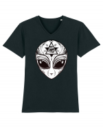 Alien with All Seeing Eye Illuminati Tricou mânecă scurtă guler V Bărbat Presenter