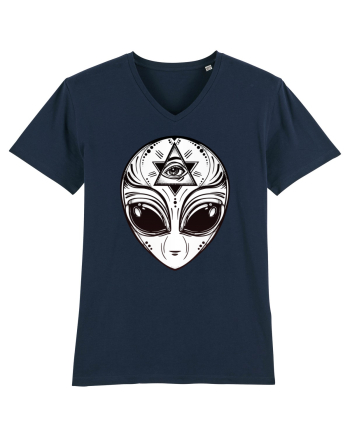 Alien with All Seeing Eye Illuminati French Navy
