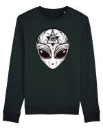 Alien with All Seeing Eye Illuminati Bluză mânecă lungă Unisex Rise