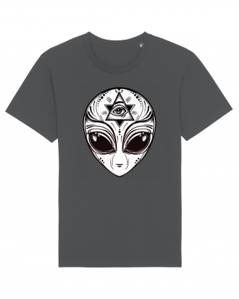Alien with All Seeing Eye Illuminati Anthracite
