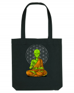 Alien Yoga Meditation Buddha Sacoșă textilă