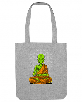 Alien Yoga Meditation Buddha Heather Grey