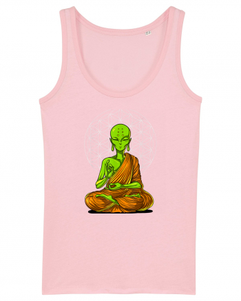 Alien Yoga Meditation Buddha Cotton Pink
