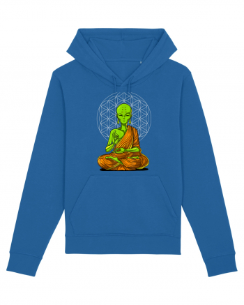 Alien Yoga Meditation Buddha Royal Blue