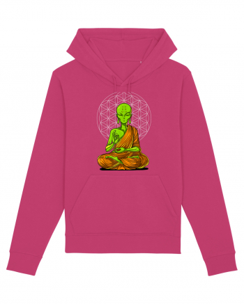 Alien Yoga Meditation Buddha Raspberry