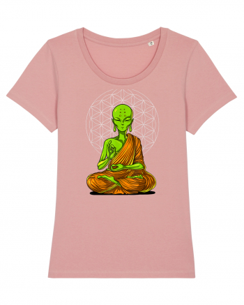 Alien Yoga Meditation Buddha Canyon Pink