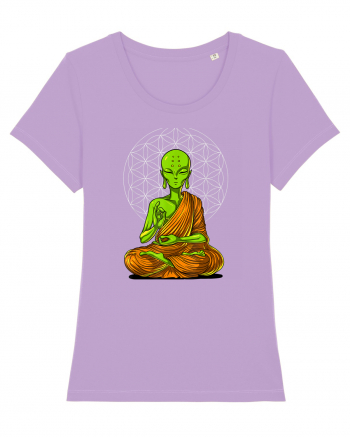 Alien Yoga Meditation Buddha Lavender Dawn