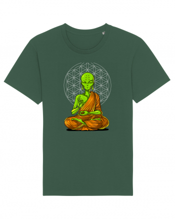 Alien Yoga Meditation Buddha Bottle Green