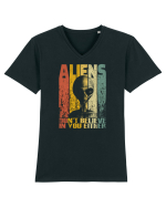Aliens Don't Believe In You Either Tricou mânecă scurtă guler V Bărbat Presenter