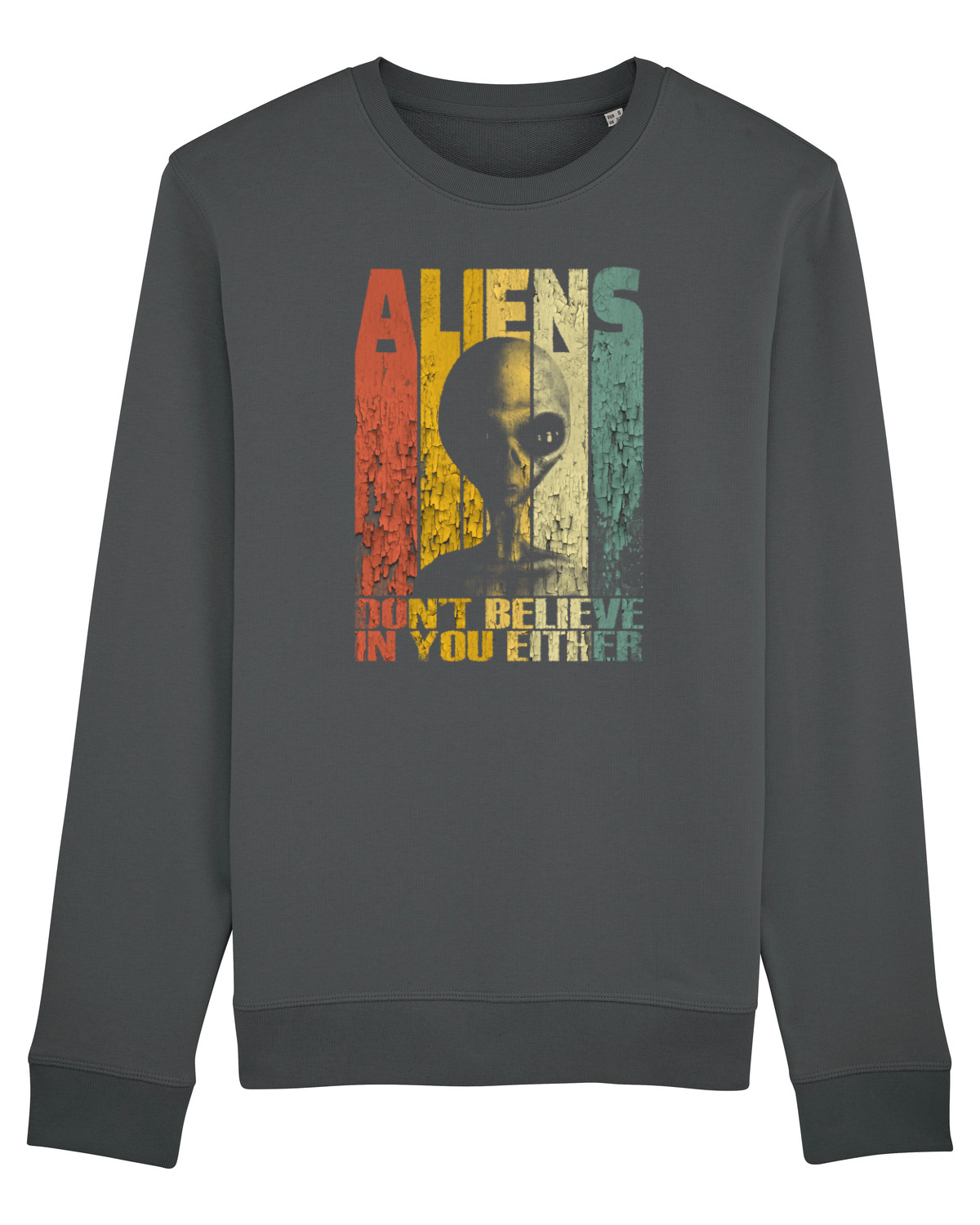 Bluză mânecă lungă Unisex Rise Anthracite