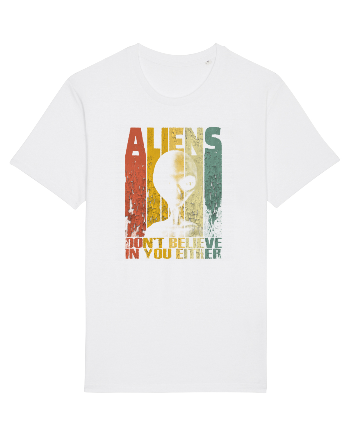Tricou mânecă scurtă Unisex Rocker White