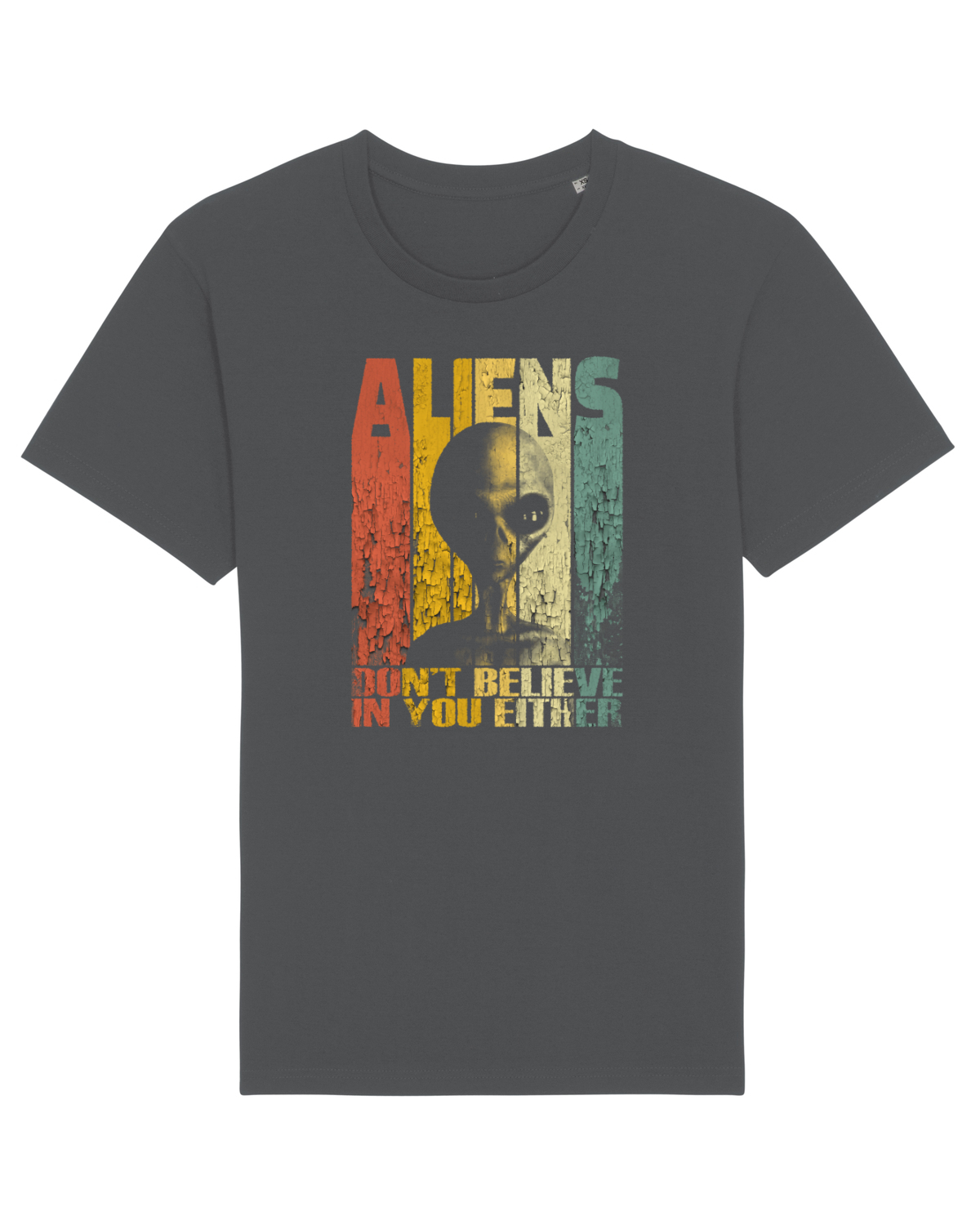 Tricou mânecă scurtă Unisex Rocker Anthracite