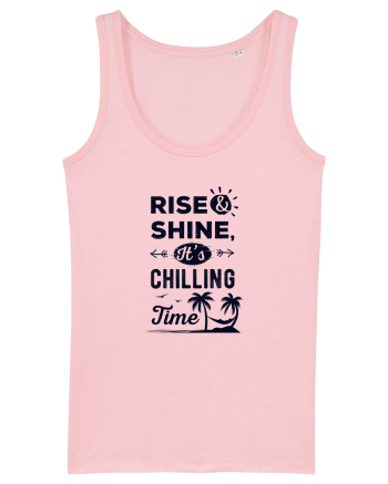 Rise And Shine It's Chilling Time Cotton Pink