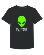 Antisocial Alien Ew People Tricou mânecă scurtă guler larg Bărbat Skater