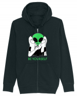 Be Yourself Alien Mask Hanorac cu fermoar Unisex Connector
