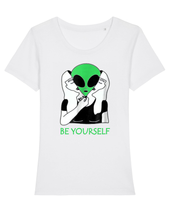 Be Yourself Alien Mask White