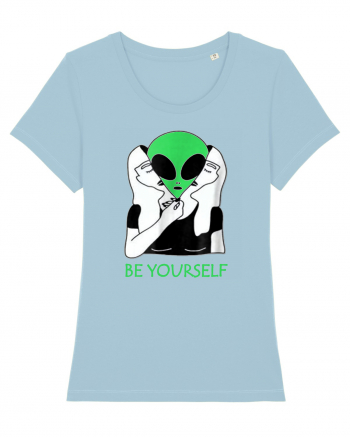 Be Yourself Alien Mask Sky Blue