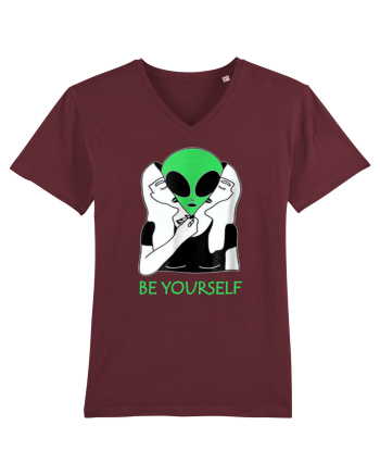 Be Yourself Alien Mask Burgundy