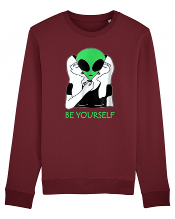 Be Yourself Alien Mask Burgundy