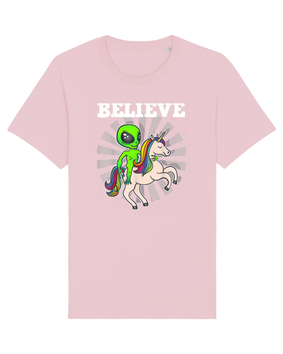 Tricou mânecă scurtă Unisex Rocker Cotton Pink