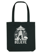 Believe Vintage Alien Spaceship Bigfoot Sacoșă textilă