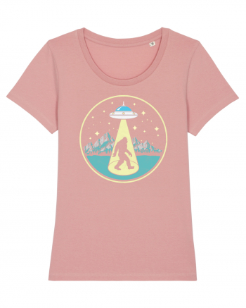 Bigfoot Abduction Vintage Sasquatch Canyon Pink