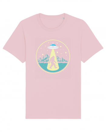 Bigfoot Abduction Vintage Sasquatch Cotton Pink