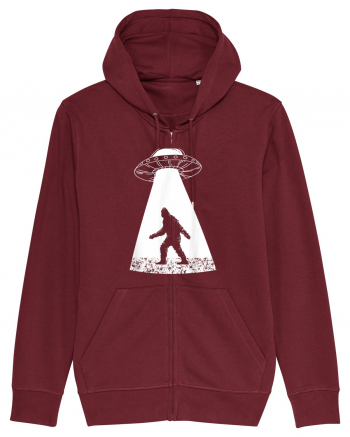 Bigfoot UFO Abduction Burgundy