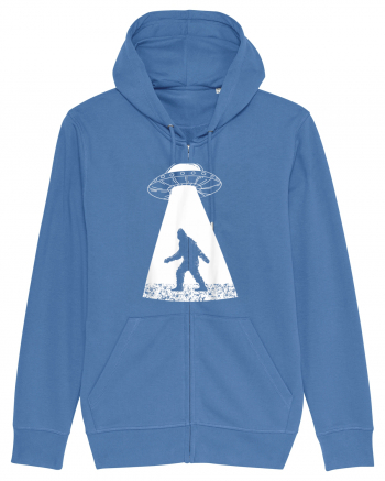 Bigfoot UFO Abduction Bright Blue