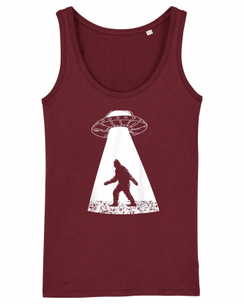 Bigfoot UFO Abduction Burgundy