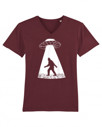 Bigfoot UFO Abduction Burgundy