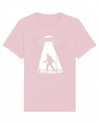 Bigfoot UFO Abduction Cotton Pink