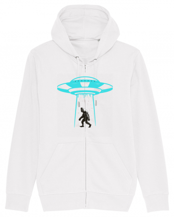 Bigfoot UFO Abduction White