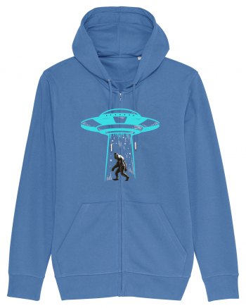 Bigfoot UFO Abduction Bright Blue