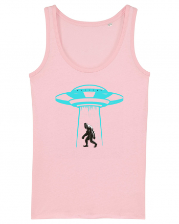 Bigfoot UFO Abduction Cotton Pink