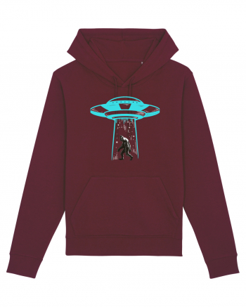 Bigfoot UFO Abduction Burgundy